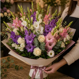 Buchet gladiole premium mixt ceremonie - poza 2