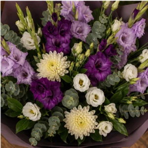 Buchet gladiole premium mov elegant - poza 4