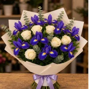 Buchet Iris Sky Signature - imagine 1