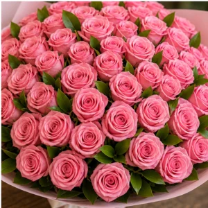 Buchet La Usa Roz Delicat - imagine 4