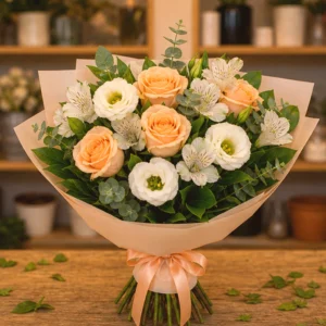 Buchet Livrare Apricot Ease - imagine 1