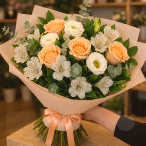 Buchet Livrare Apricot Ease - imagine 2