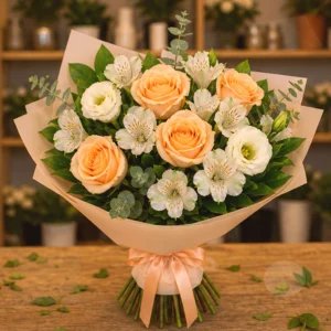 Buchet Livrare Apricot Ease - imagine 3
