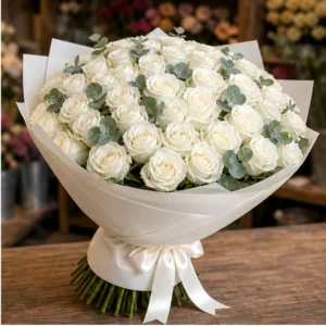 Buchet Livrare Domiciliu Ivory Calm - imagine 2