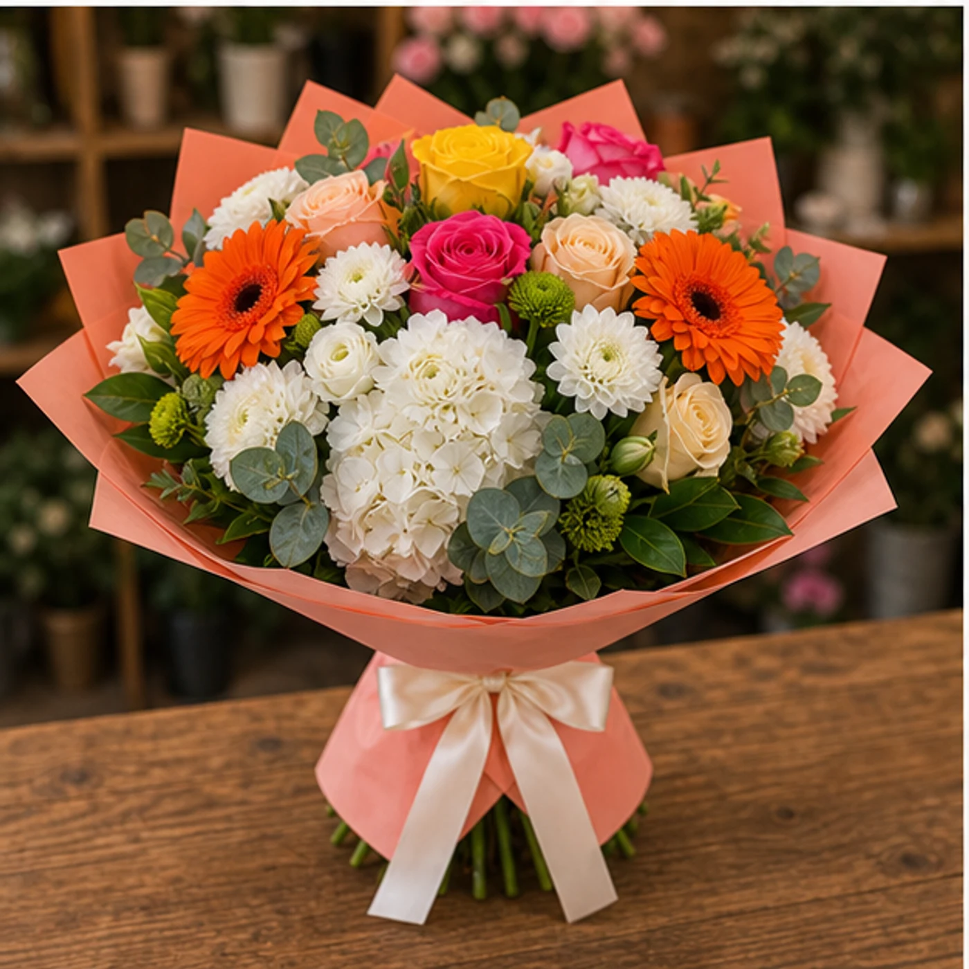 Buchet Online colorat cu gerbera - poza 3