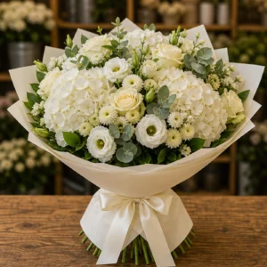 Buchet Online grandios alb crem - poza 1
