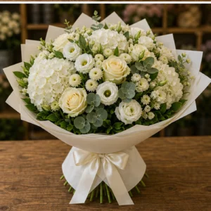Buchet Online grandios alb crem - poza 3
