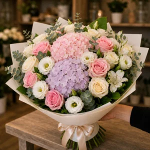 Buchet Orchid Touch Pastel - imagine 2