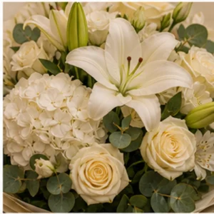 Buchet Personalizat de lux alb crem - poza 4
