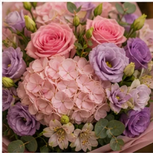 Buchet Personalizat grandios roz lila - poza 4