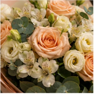 Buchet Personalizat piersica si crem - poza 4