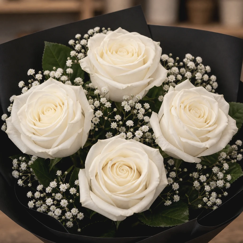 Buchet Rămas Bun White Grace - imagine 4