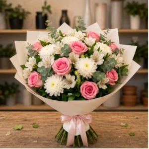 Buchet Rose Lime Fresh - imagine 1