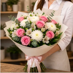 Buchet Rose Lime Fresh - imagine 2