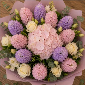 Buchet Zambile grandios roz lila - poza 4