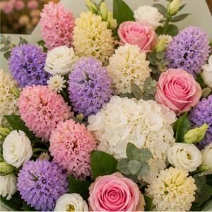Buchet Zambile lux primavaratic multicolor - poza 2