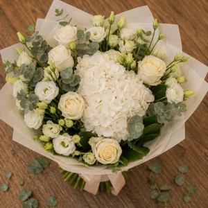 Cadou pentru ea premium cu hortensie alba - poza 4