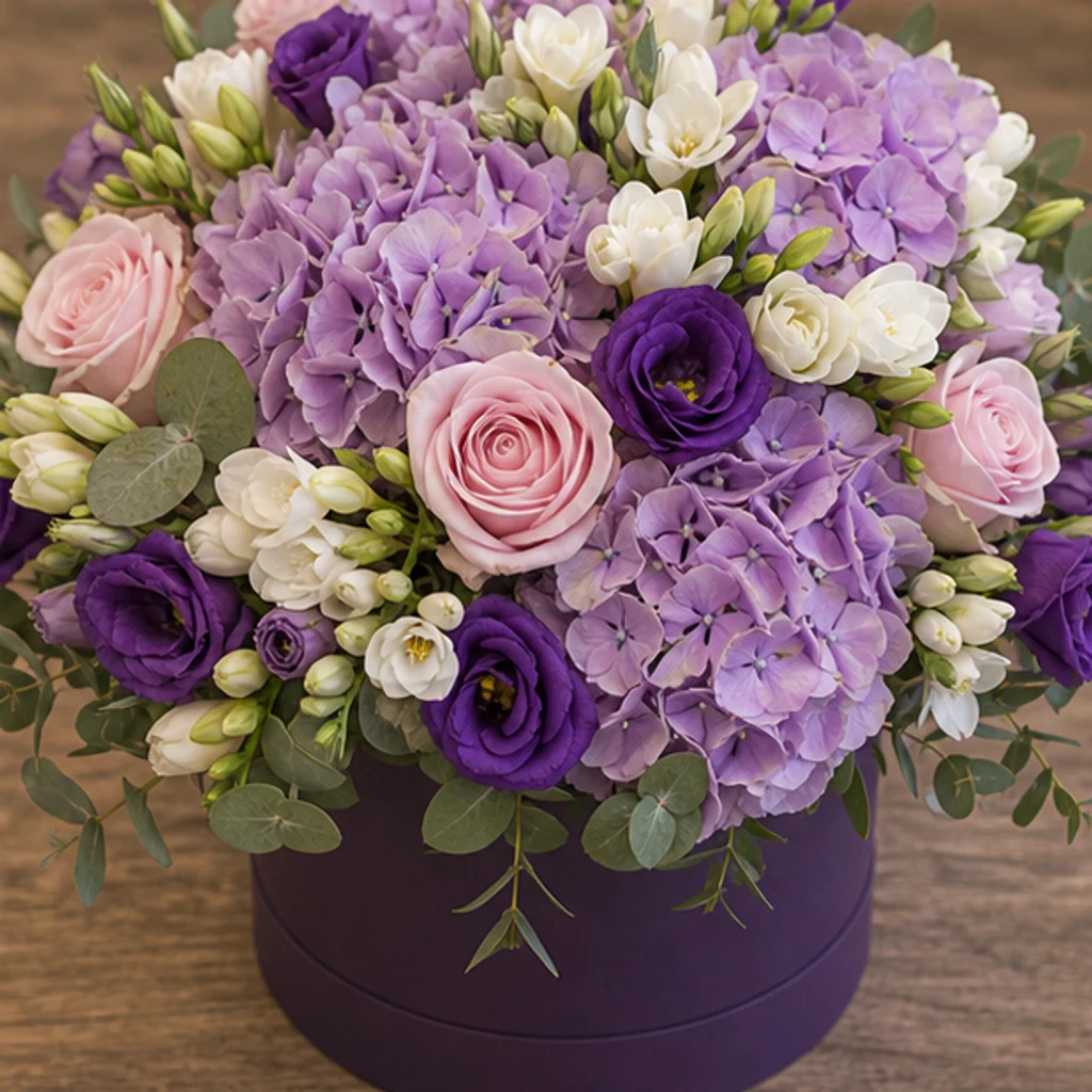 Cutie cu flori Amethyst Luxe - poza 4