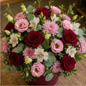 Cutie cu flori Amour Burgundy - poza 2