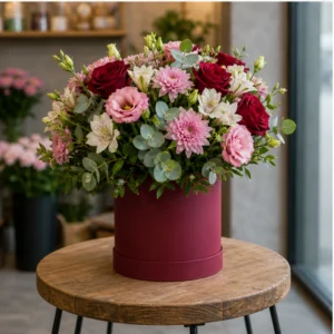 Cutie cu flori Amour Burgundy - poza 3
