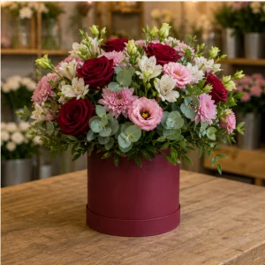 Cutie cu flori Amour Burgundy - poza 4