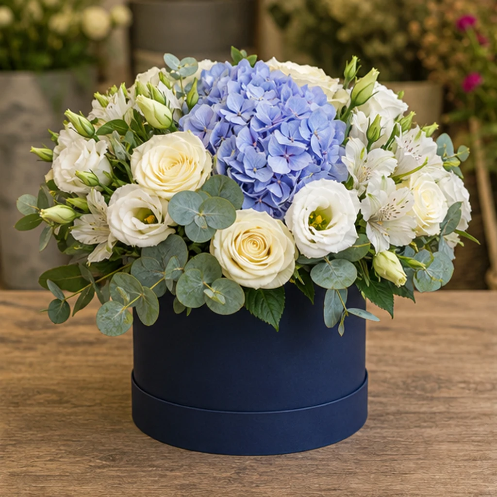 Cutie cu flori Blue Whisper - poza 1