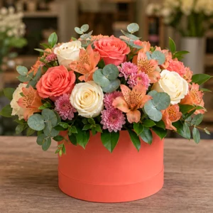 Cutie cu flori Coral Day - poza 1