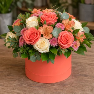 Cutie cu flori Coral Day - poza 3