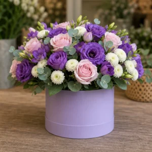 Cutie cu flori Soft Lilac - poza 2