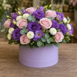 Cutie cu flori Soft Lilac - poza 3