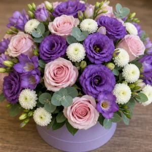 Cutie cu flori Soft Lilac - poza 4
