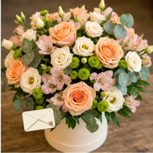 Cutie cu mesaj Peach Letter - poza 2
