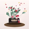 Cutie Dragobete Secret Love cu Orhidee Cymbidium - imagine 1