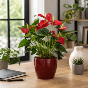 Flori de Apartament Anthurium Ruby Desk - imagine 3