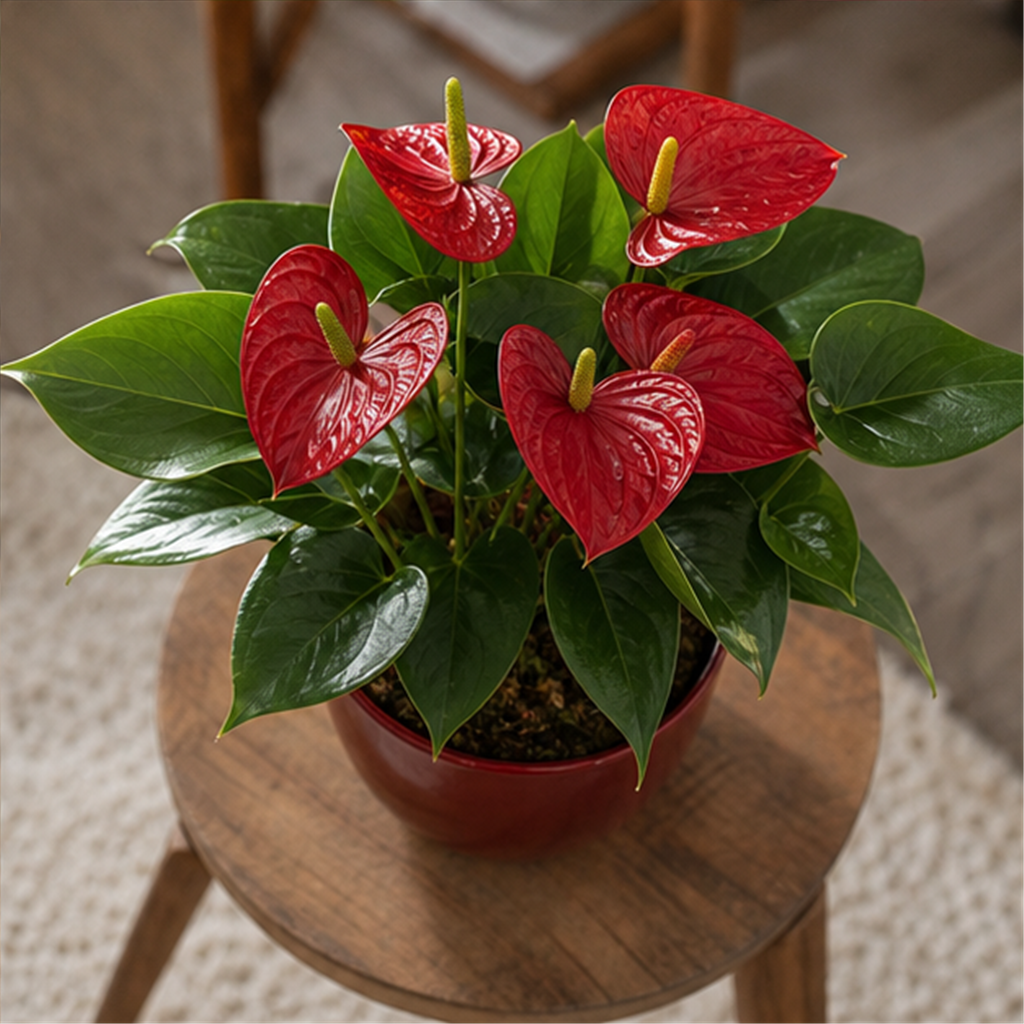 Flori de Apartament Anthurium Ruby Desk - imagine 4