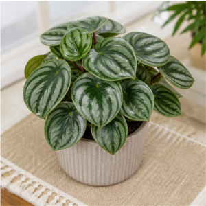 Flori de Apartament Peperomia Watermelon Fresh Desk - imagine 4