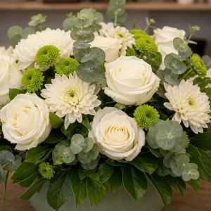 Livrare Aranjament Floral pentru Petreceri Private bufet alb verde - poza 2