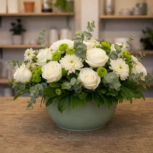 Livrare Aranjament Floral pentru Petreceri Private bufet alb verde - poza 3