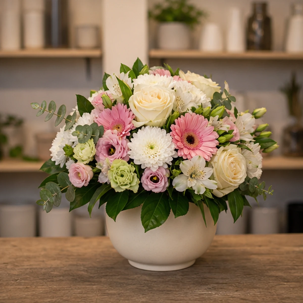 Livrare Aranjament Floral pentru Petreceri Private cocktail roz crem - poza 3