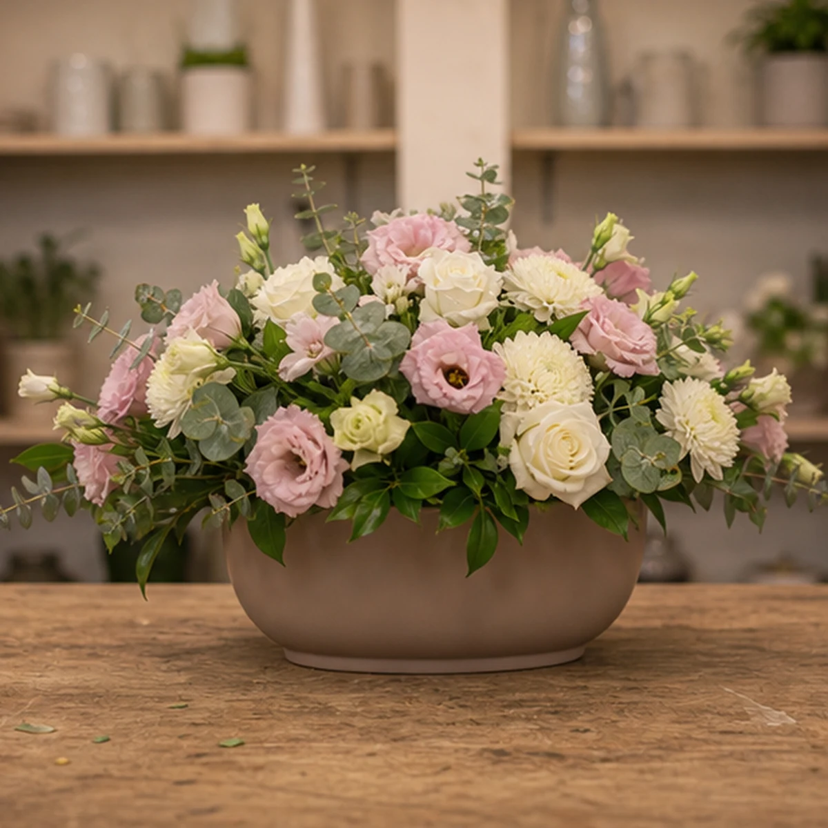 Livrare Aranjament Floral pentru Petreceri Private masa cu lisianthus - poza 4