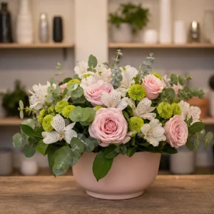 Livrare Aranjament Floral pentru Petreceri Private masa pastel - poza 1