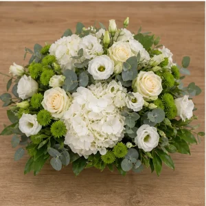 Livrare aranjamente florale de lux de masa alb verde - poza 2