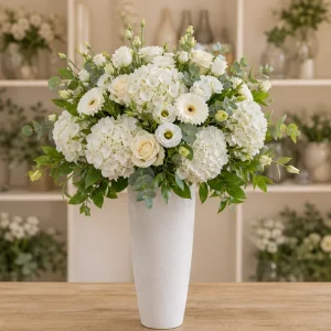 Livrare aranjamente florale de lux pentru receptie cu hortensie - poza 1