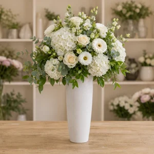 Livrare aranjamente florale de lux pentru receptie cu hortensie - poza 3