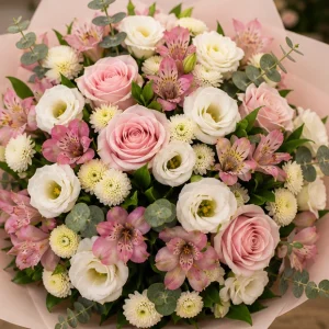 Livrare buchet pentru absolvirea liceului pastel elegant - poza 2