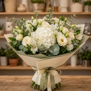 Livrare buchet pentru absolvirea liceului premium cu hortensie - poza 1