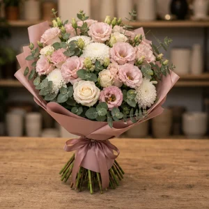 Livrare buchet pentru absolvirea liceului roz luminos - poza 4