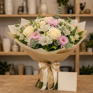 Livrare Buchete pentru Absolventi pachet buchet si felicitare de absolvire - poza 1