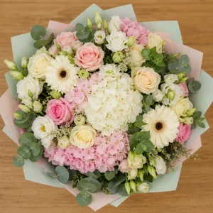 Livrare Buchete pentru Zile de Nastere buchet de lux multicolor pastel - poza 2