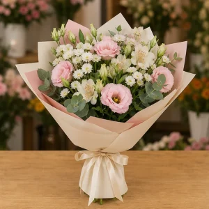 Livrare Buchete pentru Zile de Nastere buchet roz delicat pentru surpriza - poza 1